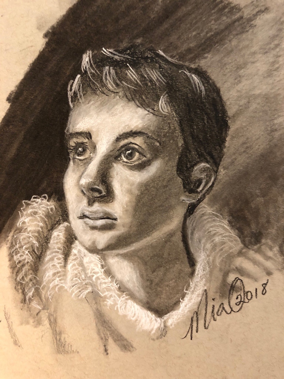 Young Woman in Furry Collar Jacket